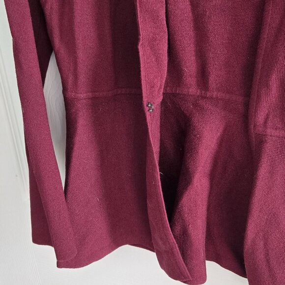 Ann Taylor Factory - Burgundy Woven Jacket Small - Picture 4 of 5